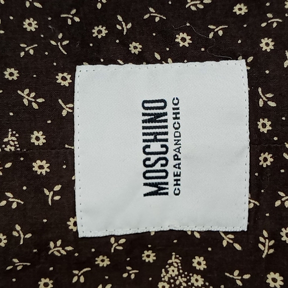 Moschino Cheapandchic Short Sleeve Military Green Shirt/Jacket/Shaket Size 8 - Picture 11 of 15